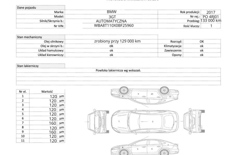 BMW 3GT GRAN TOURISMO 318d 150KM 2017 M SPORT SHADOW SalonPL Gwarancja Bezwypadkowy Serwisy