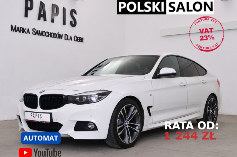 BMW 3GT GRAN TOURISMO 318d 150KM 2017 M SPORT SHADOW SalonPL Gwarancja Bezwypadkowy Serwisy