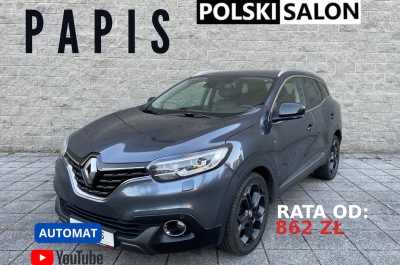 Renault Kadjar 1.2 ENERGY TCE 130KM 2016′ NIGHT&DAY SalonPL Bezwypadkowy Gwarancja Serwisy