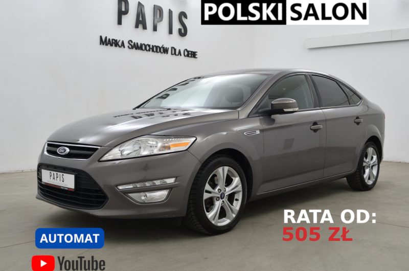 FORD MONDEO SEDAN 2013 2.0TDCI 140KM AUTOMAT POWERSHIFT LEDY ALU 17 SALON PL GWARANCJA SERWISY ASO