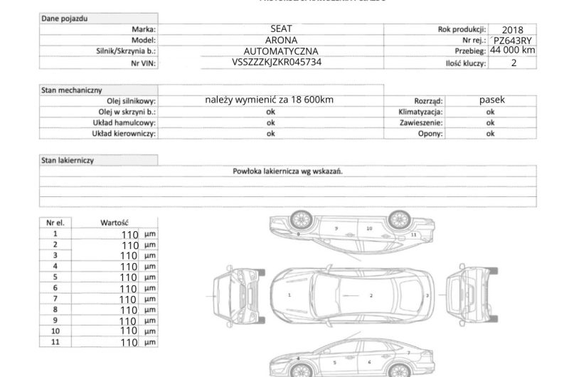 Seat Arona Crossover 1.0 EcoTSI 115KM 2018′ FR SalonPL Bezwypadkowy ASO Gwarancja