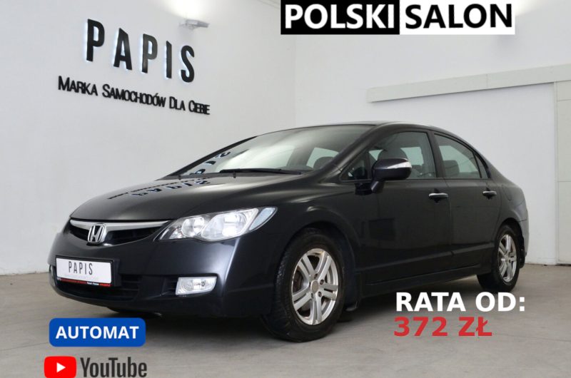 HONDA CIVIC VIII SEDAN 1.8 I-VTEC 140KM 2007 Executive SalonPL Pełen Serwis Bezwypadkowy Gwarancja