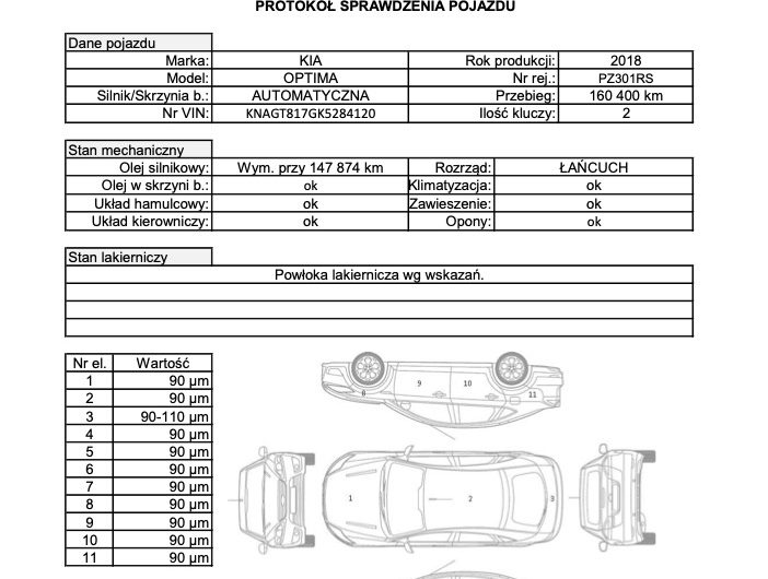 KIA OPTIMA II KOMBI FACELIFTING 1.6 T-GDI 180KM 2018′ wersja M SalonPL ASO Bezwypadkowy Gwarancja