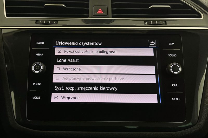 VOLKSWAGEN TIGUAN II SUV 2.0 TDI 115KM 2019′ RLINE Seriwsy Gwarancja Kamera ACC As.parkowania