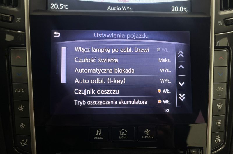 INFINITI Q50 I 2.2D 170KM 2014′ PREMIUM Książka Serwisowa Bezwypadkowy Gwarancja Szyberdach