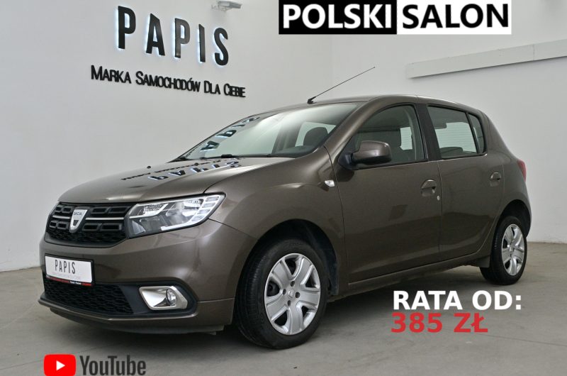 Dacia Sandero 2017r 1.0 Benzyna 73KM Laureate SalonPL VATmarża