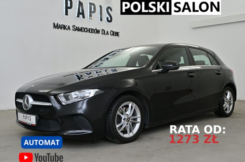 Mercedes-Benz A180d 2019r 1.5 Diesel 116KM Progressive SalonPL VATmarża