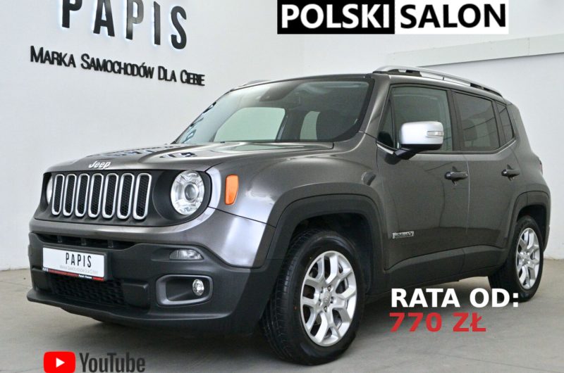 JEEP RENEGADE SUV 1.4 MULTIAIR 140KM 2016′ LIMITED SalonPL Bezwypadkowy Gwarancja